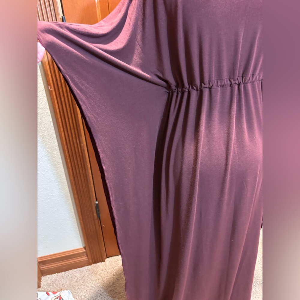 Barefoot Dreams Luxe Milk Jersey Paradise Cove Caftan in Rosewood, size S/M. - Picture 4 of 6